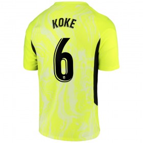 Jalkapallo Pelipaidat Atlético Madrid Koke 6 3 Paita 2020-2021 Lyhythihainen